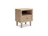 Cielden Two-Tone King Panel Bed, Dresser And Nightstand