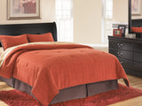 Huey Vineyard Black Queen Sleigh Headboard, Dresser, Mirror And Nightstand