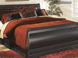 Huey Vineyard Black Queen Sleigh Bed And Nightstand
