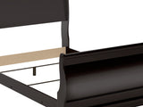 Huey Vineyard Black Full Sleigh Bed, Dresser, Mirror, Chest And Nightstand