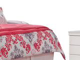 Anarasia White Full Sleigh Headboard, Dresser And Mirror
