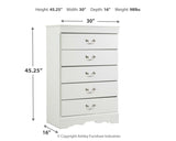 Anarasia White Chest Of Drawers