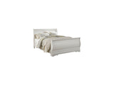 Anarasia White Queen Sleigh Bed And Nightstand