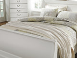 Anarasia White Queen Sleigh Bed