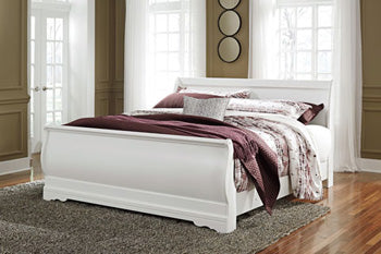Anarasia White Queen Sleigh Bed