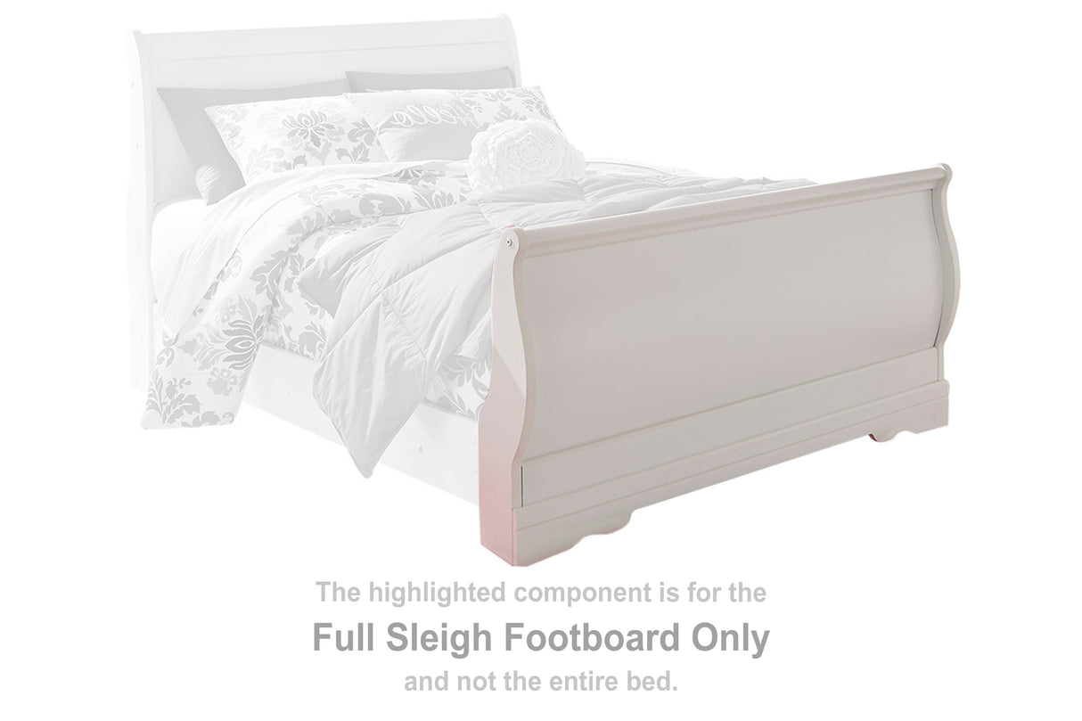 Anarasia White Full Sleigh Footboard