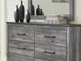 Bronyan Dark Gray Dresser And Mirror