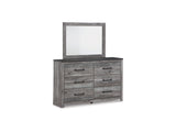 Bronyan Dark Gray Dresser And Mirror