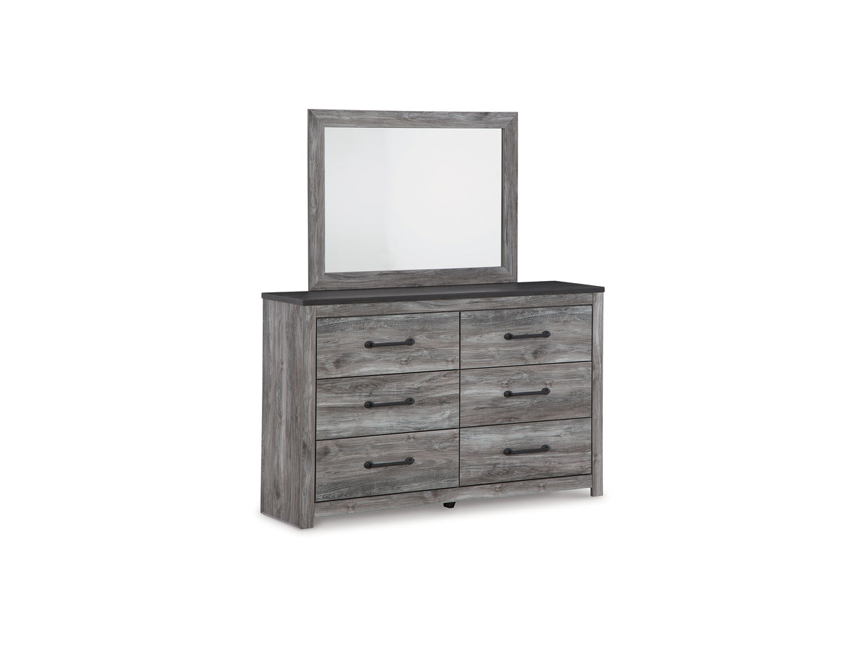 Bronyan Dark Gray Dresser And Mirror