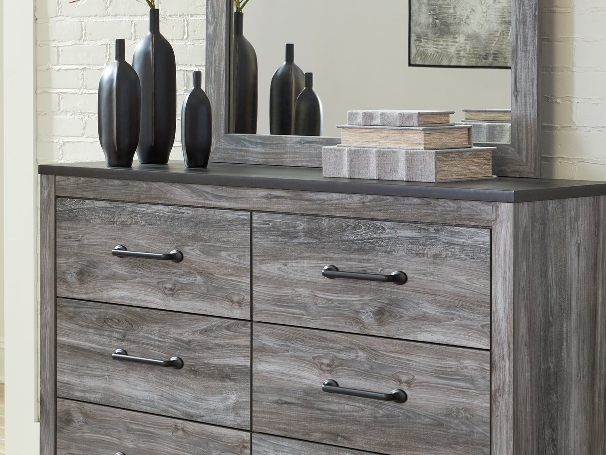 Bronyan Dark Gray Dresser And Mirror
