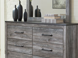 Bronyan Dark Gray Dresser And Mirror