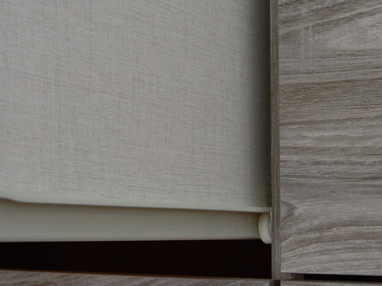 Bronyan Dark Gray Dresser And Mirror