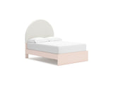 Wistenpine Blush Full Upholstered Panel Bed With Storage