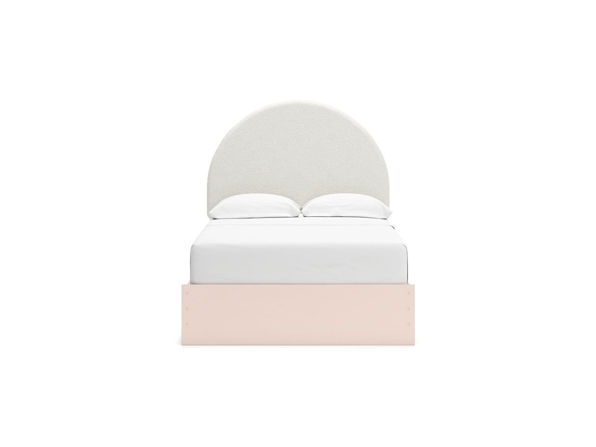 Wistenpine Blush Full Upholstered Panel Bed With Storage