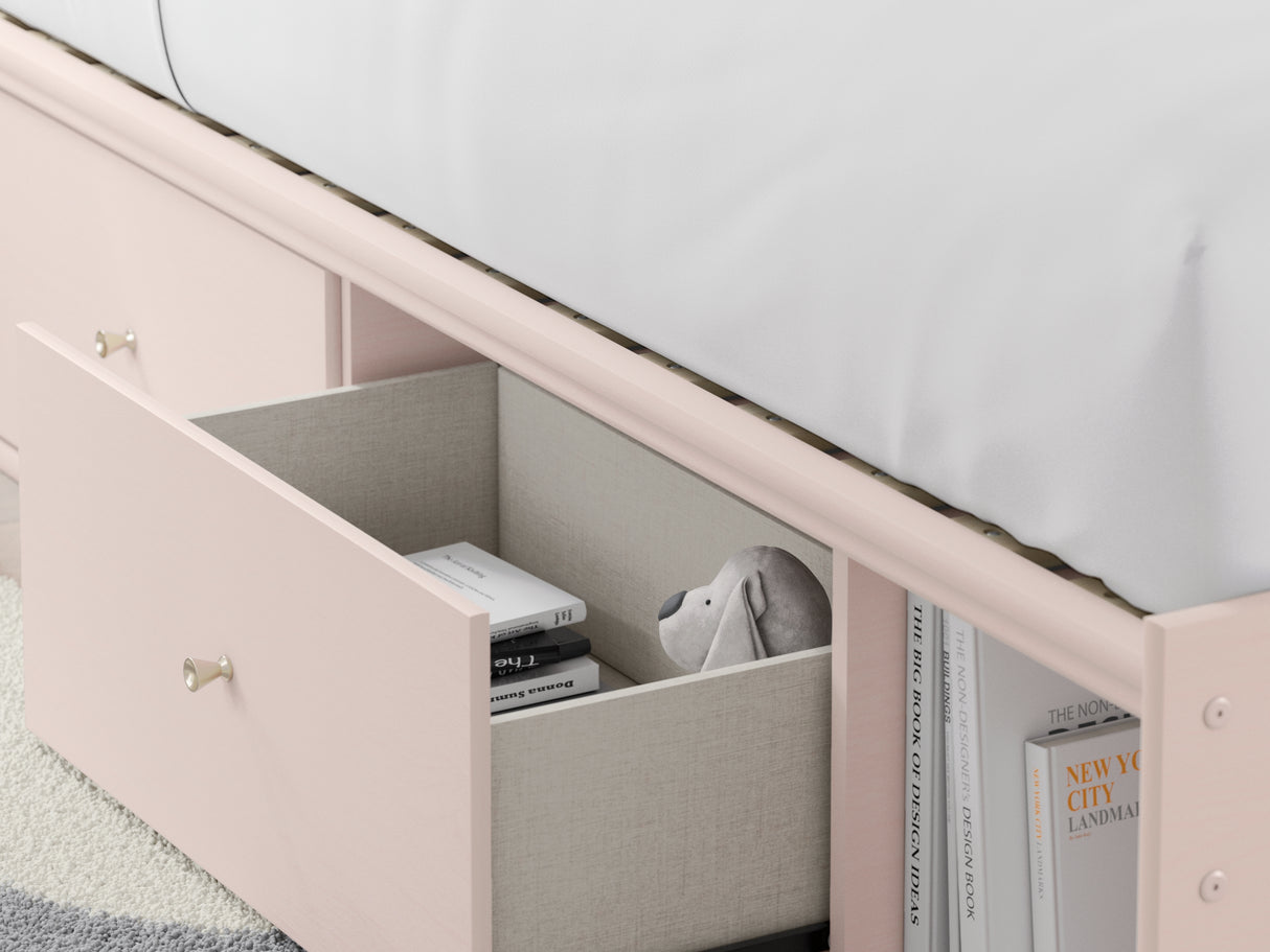 Wistenpine Blush Full Upholstered Panel Bed With Storage