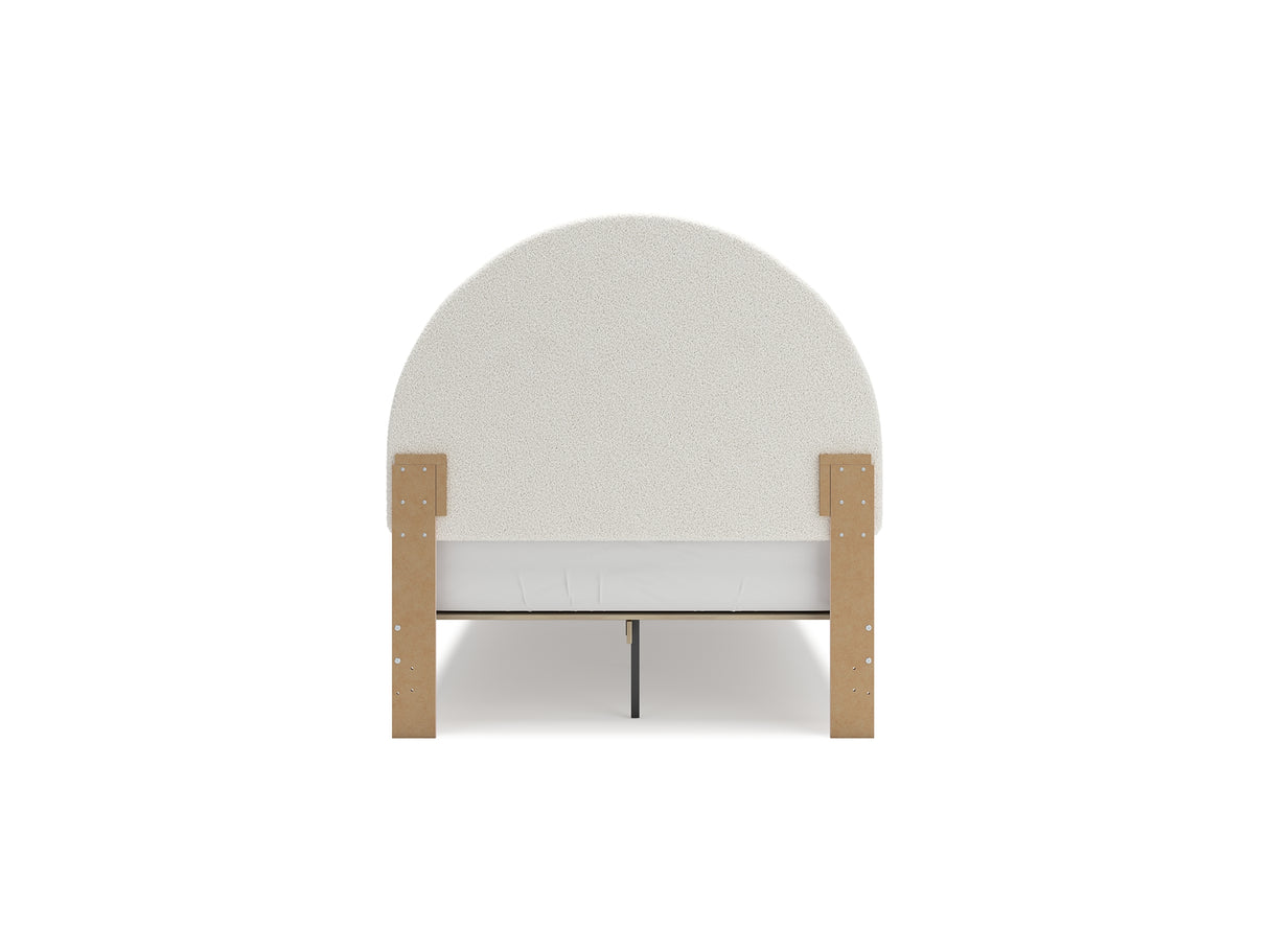 Wistenpine Blush Full Upholstered Panel Bed