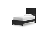 Maribel Black Twin Panel Bed