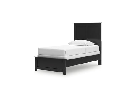 Maribel Black Twin Panel Bed