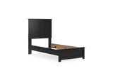 Maribel Black Twin Panel Bed