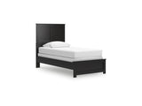 Maribel Black Twin Panel Bed