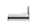 Maribel Black Twin Panel Bed