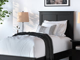 Maribel Black Twin Panel Bed