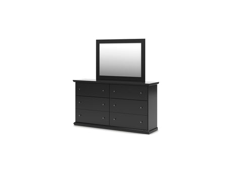 Maribel Black Dresser And Mirror