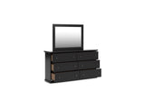 Maribel Black Dresser And Mirror