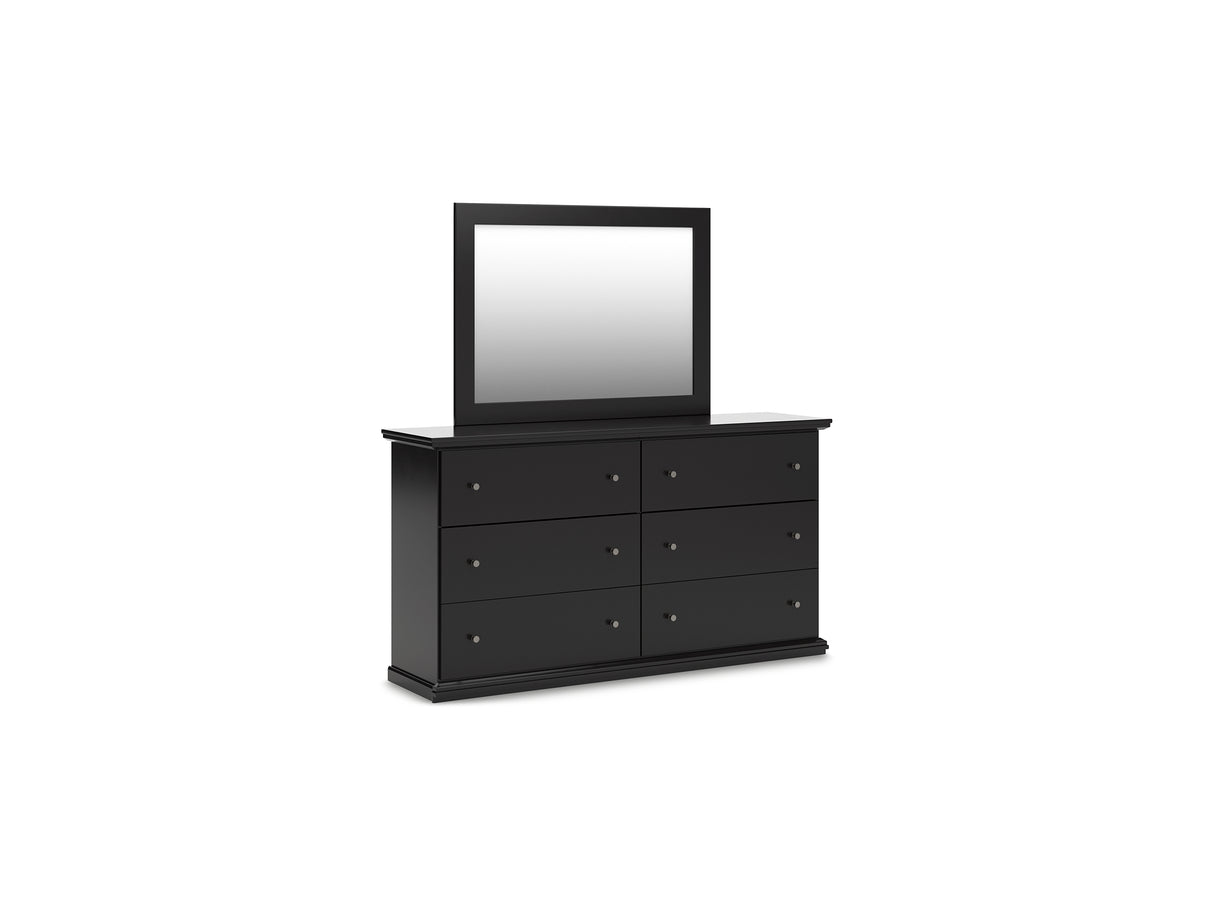 Maribel Black Dresser And Mirror