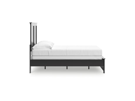 Maribel Black Full Panel Bed