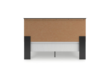 Maribel Black King Panel Bed