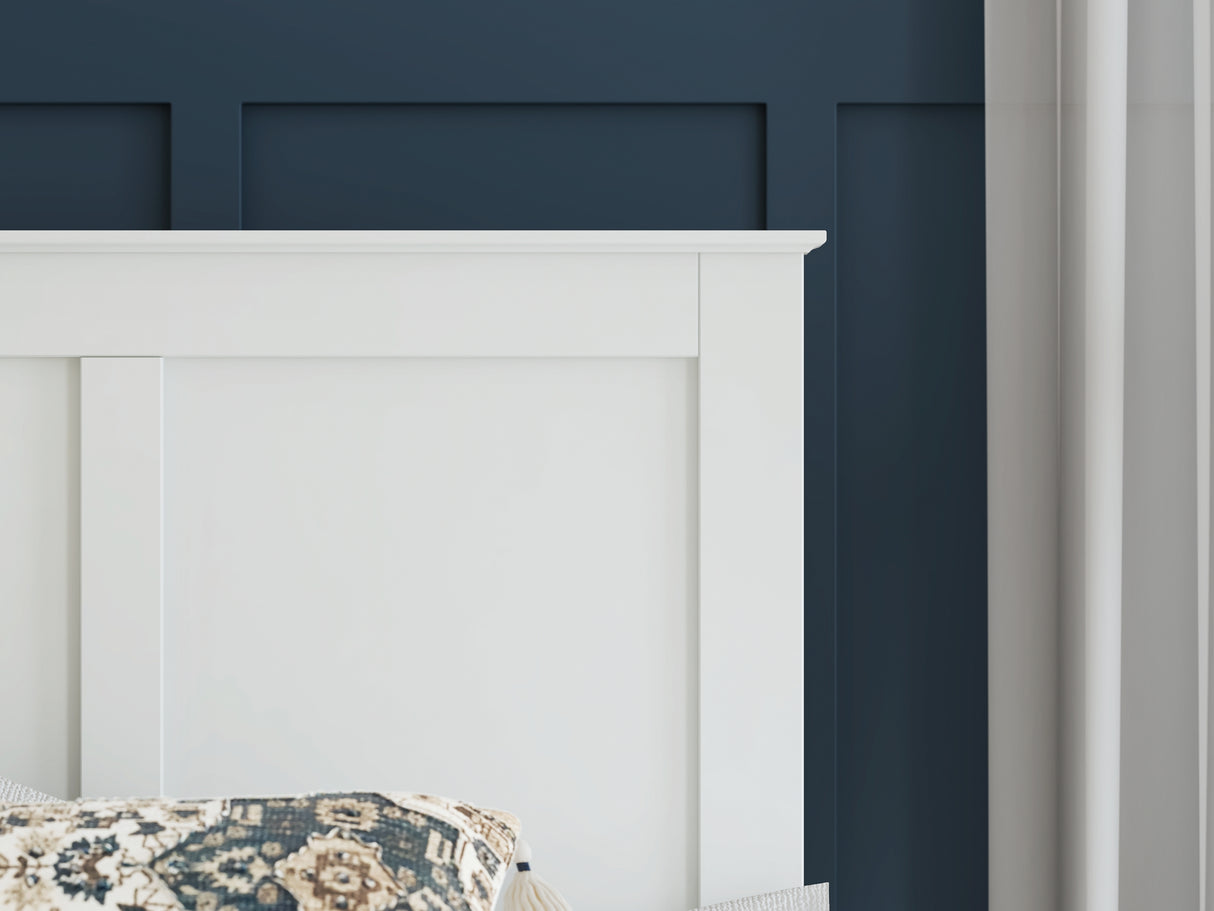 Bostwick Shoals White Twin Panel Bed
