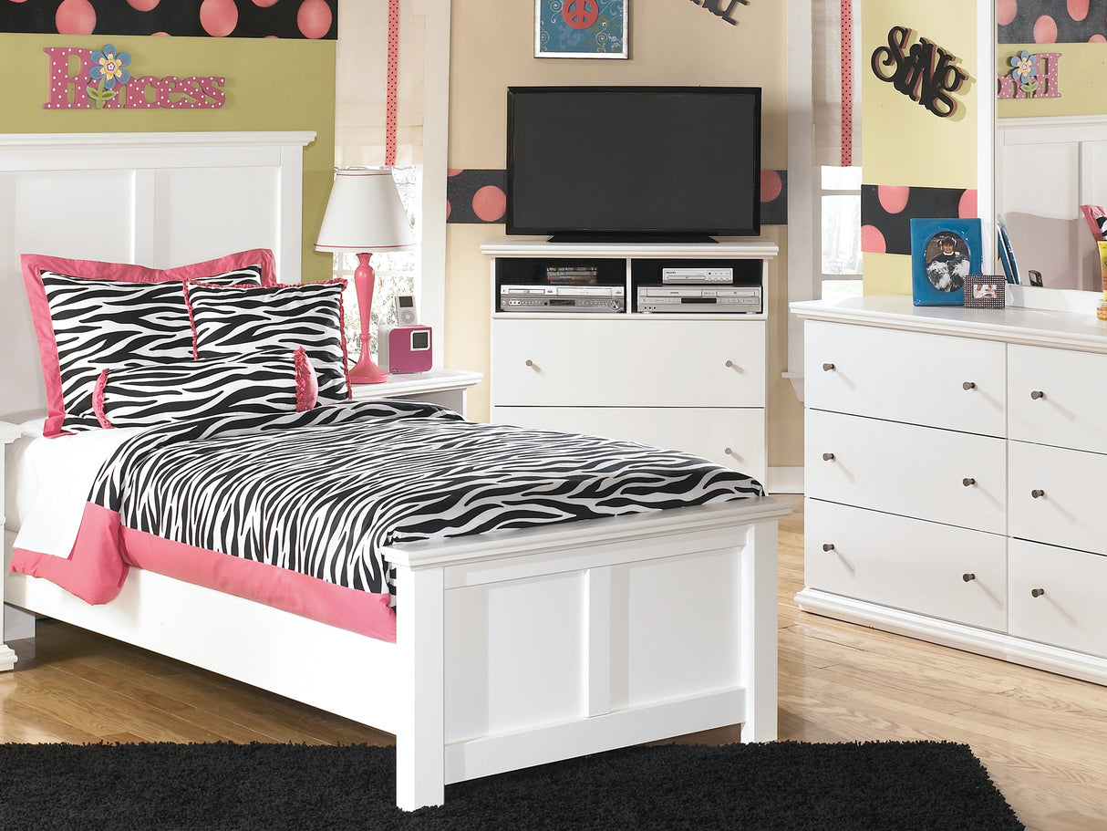 Bostwick Shoals White Twin Panel Bed