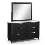 Kara Black Dresser Mirror