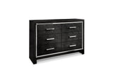 Kaydell Black King Storage Bed, Dresser And Nightstand