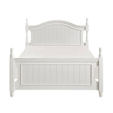 Clementine White Full Platform Bed With Twin Trundle
