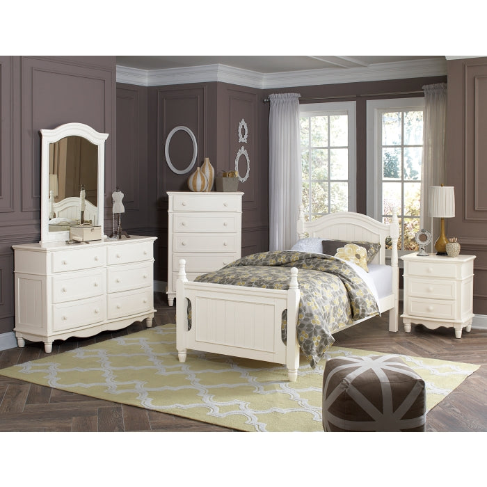 Clementine White Twin Platform Bed