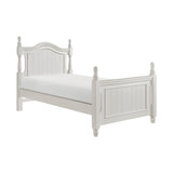 Clementine White Twin Platform Bed With Trundle