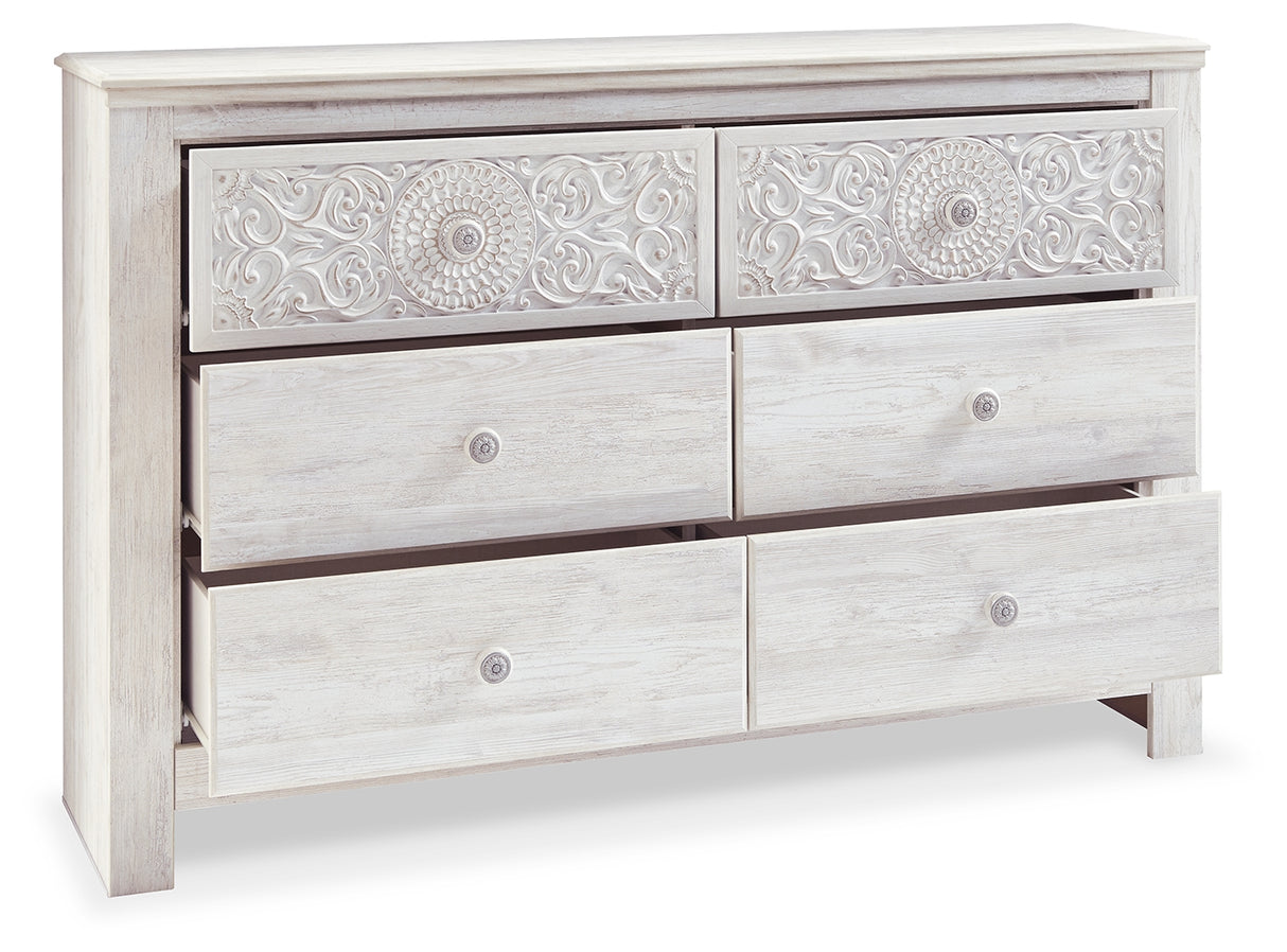 Paxberry Whitewash Dresser