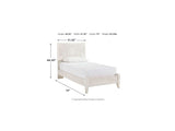 Paxberry Whitewash Twin Panel Bed, Chest And Nightstand