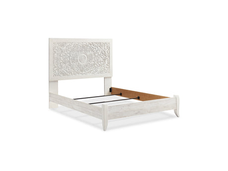 Paxberry Whitewash Queen Panel Bed And Chest