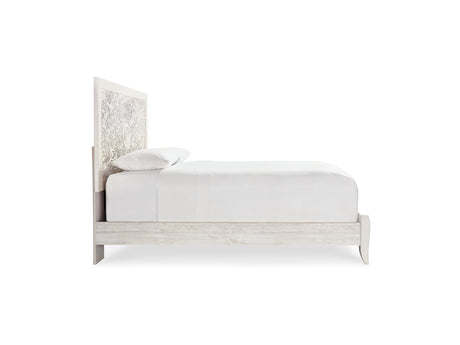 Paxberry Whitewash Queen Panel Bed