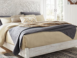 Paxberry Whitewash King Panel Bed, Dresser And Mirror