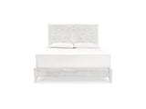 Paxberry Whitewash King Panel Bed, Dresser, Mirror And Nightstand