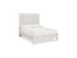 Paxberry Whitewash Full Panel Bed, Chest And Nightstand