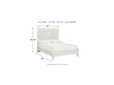Paxberry Whitewash Full Panel Bed, Dresser, Mirror And Chest