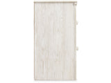 Paxberry Whitewash King Panel Bed, Dresser, Mirror And Nightstand