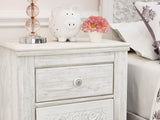 Paxberry Whitewash King Panel Bed, Dresser, Mirror And Nightstand