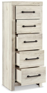 Cambeck Whitewash Narrow Chest Of Drawers