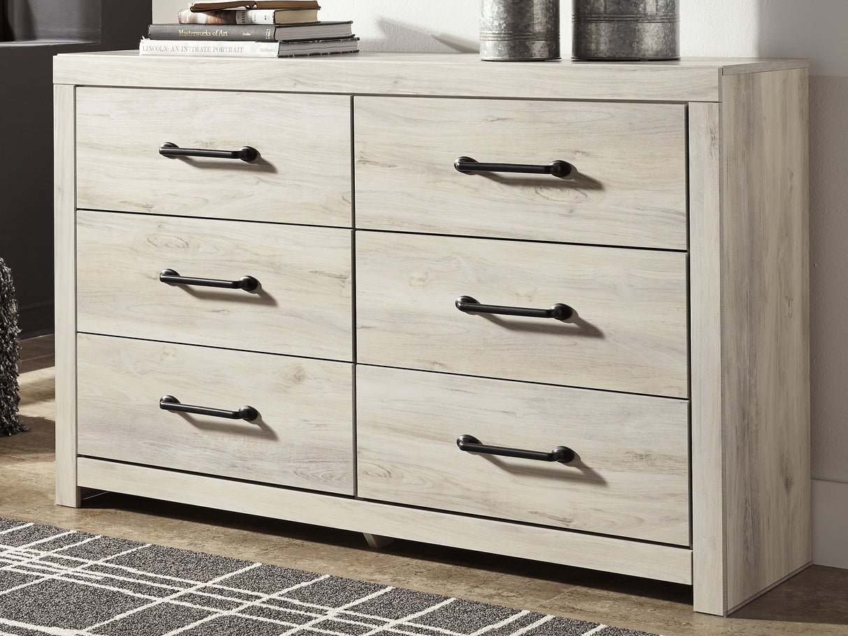 Cambeck Whitewash King Storage Bed, Dresser, Chest And 2 Nightstands